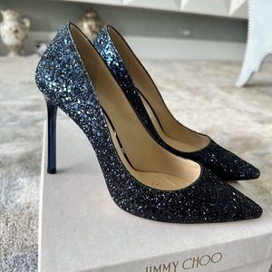 Jimmy Choo Romy 100 black / navy size 38
